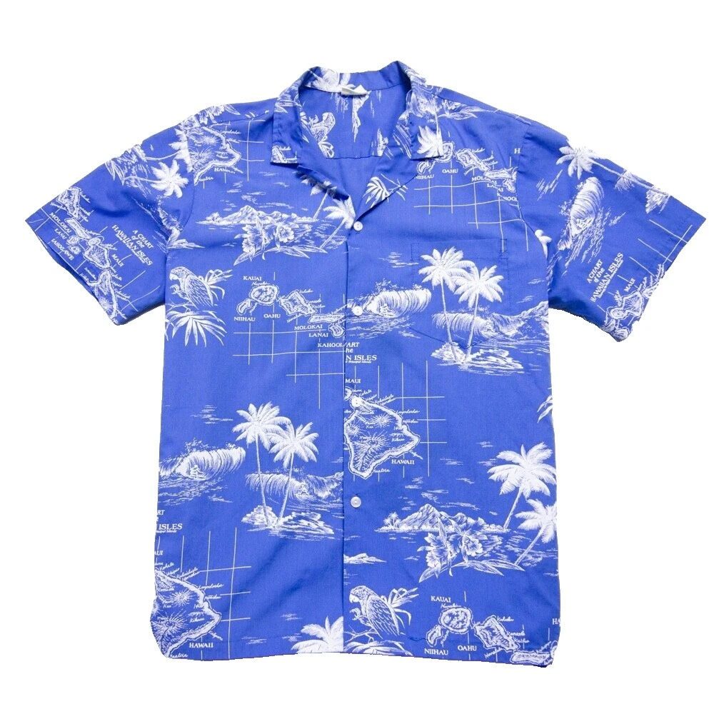 Повседневные мужские рубашки на пуговицах из полиэстера Jade гавайские