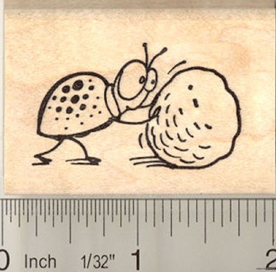 cute dung beetle rubber stamp G10815 WM bug expressions | eBay