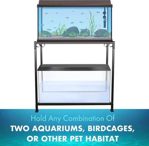 29 Gallon Double Aquarium Stand (2 Stands in 1) Fish Tank Stand Bird Cage - Picture 5 of 11
