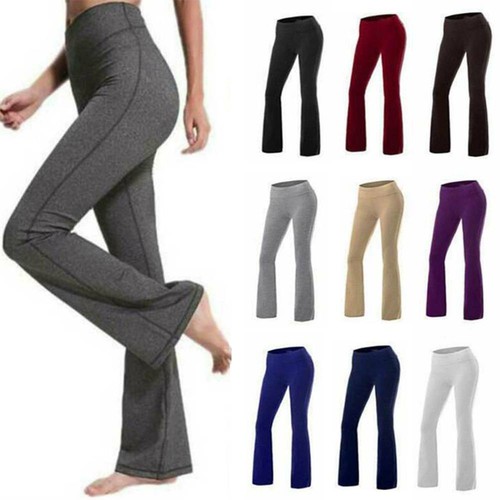 Women Bootcut Yoga Flare Pants High 