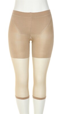 Spanx Nude Footless Power Capri Pantyhose Shaper Women's Size E L89301