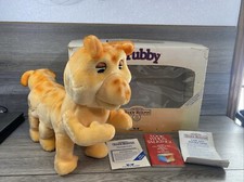 Vtg 1985 Grubby w Box Worlds of Wonder Teddy Ruxpin No Cord Book Or Tape Tested