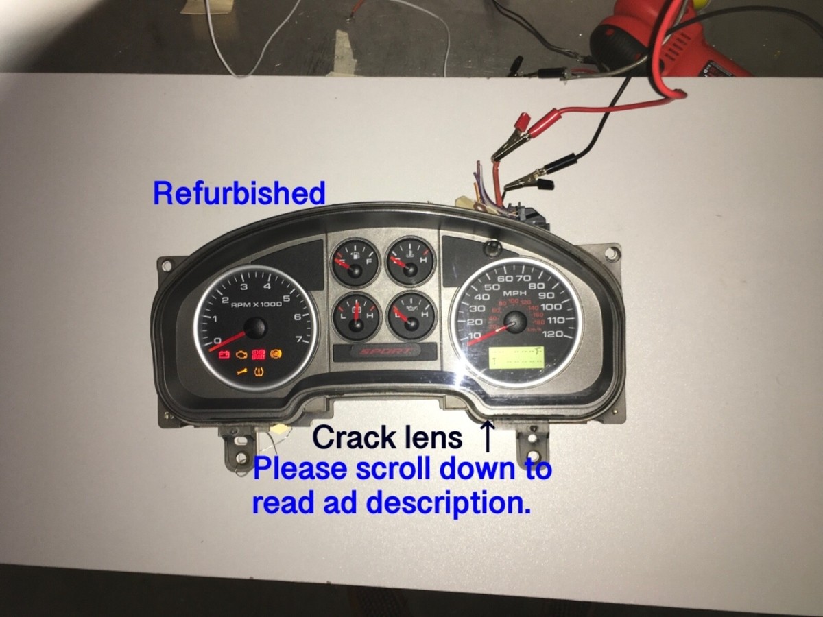 2007 Ford F150 Sport Instrument Speedometer Cluster 7l34