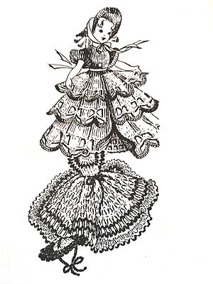 856 Vintage Laura Wheeler DOLL DRESSES/HATS Patterns to Crochet (Reproduction)