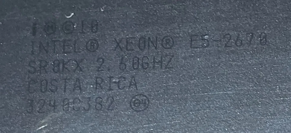 Intel Xeon E5-2670 2.6GHz 8 Core 20MB 8GT/s 115W Processor SR0KX - Image 2 of 4