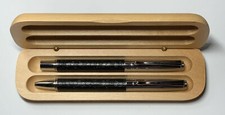 Metal Pen Set B R in Maple Wood Box