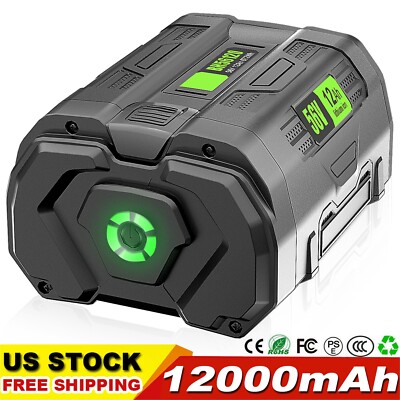 56V 12Ah Lithium-Ion Battery For EGO Power+ 56volt BA5600 BA4200 BA2800T BA1400T