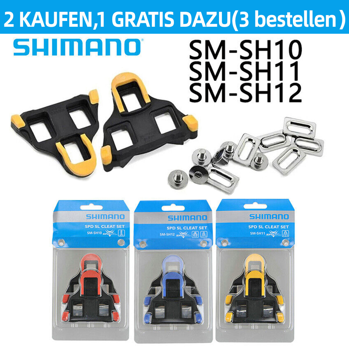 SHIMANO SM-SH10 SPD-SL Jeu de Crampons de Route zéro Flotteur