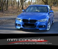 CUP Spoilerlippe Schwarz FüR 3Er BMW F30 M-Paket M3 Frontspoiler Spoilerschwert