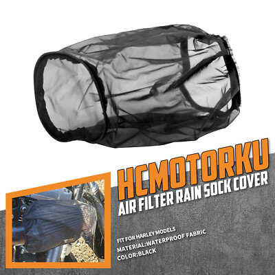 HCMOTORKU Big Round Air Filter Rain Sock – Dustproof Cover For Harley