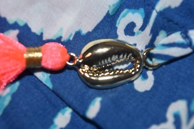 Top Lilly Pulitzer Mays Indigo - Motif Méduses Bleues Et Glands, Tailles M Et L, Neuf Avec étiquettes