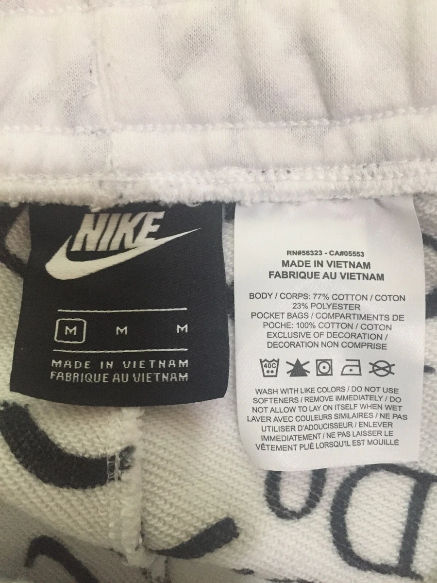 Nike Just Do It Kid s White Jogging Sweat Pants Size Medium eBay