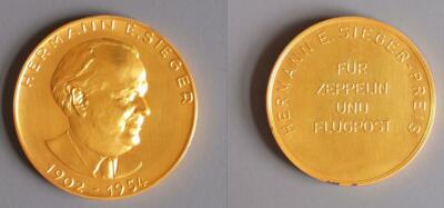 GERMANY 1930++ Airship - Medal Herman E. Sieger-Preis für Zeppelin