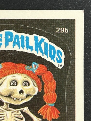 Tarjeta GPK Topps Garbage Pail Kids 1985 primera serie 1 OS1 mate 29b delgada Lynn CL - Imagen 2 de 7