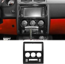Center Console Navigation Cover Trim For Dodge Challenger 2009-2014 Carbon Fiber