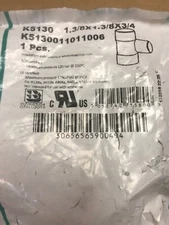 Banninger Conex K5130 1.3/8x1.3/8x3/4 Copper T Fitting. V