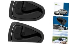 Interior Door Handle - Front Rear Driver Left Side, Black Direct Replacement