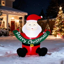 LEADZM 5.8FT Lighted Christmas Inflatable Decoration