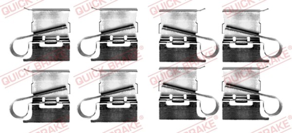 ZubehöRsatz Scheibenbremsbelag Quick Brake 109-0097 FüR Hilux Toyota 8 Pick Up-image