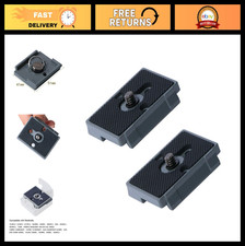 Quick Release Plate 1/4" Screw for Tripod Heads - Compatible with Manfrotto 2 P