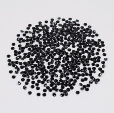 1.5, 1.8, 2.5mm Lot 10,20,60,100 pcs Round Cut Calibrated Natural BLACK SPINEL