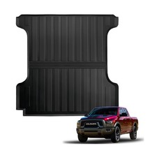 Truck Bed Mat, Fit For Ram 1500 2019-2024, 5.7FT, TPE, Non-Slip, Flush Fit