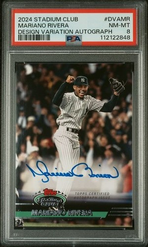 2024 TOPPS STADIUM CLUB DESIGN VARIATIONS AUTOGRAPHS #DVAMR MARIANO RIVERA
