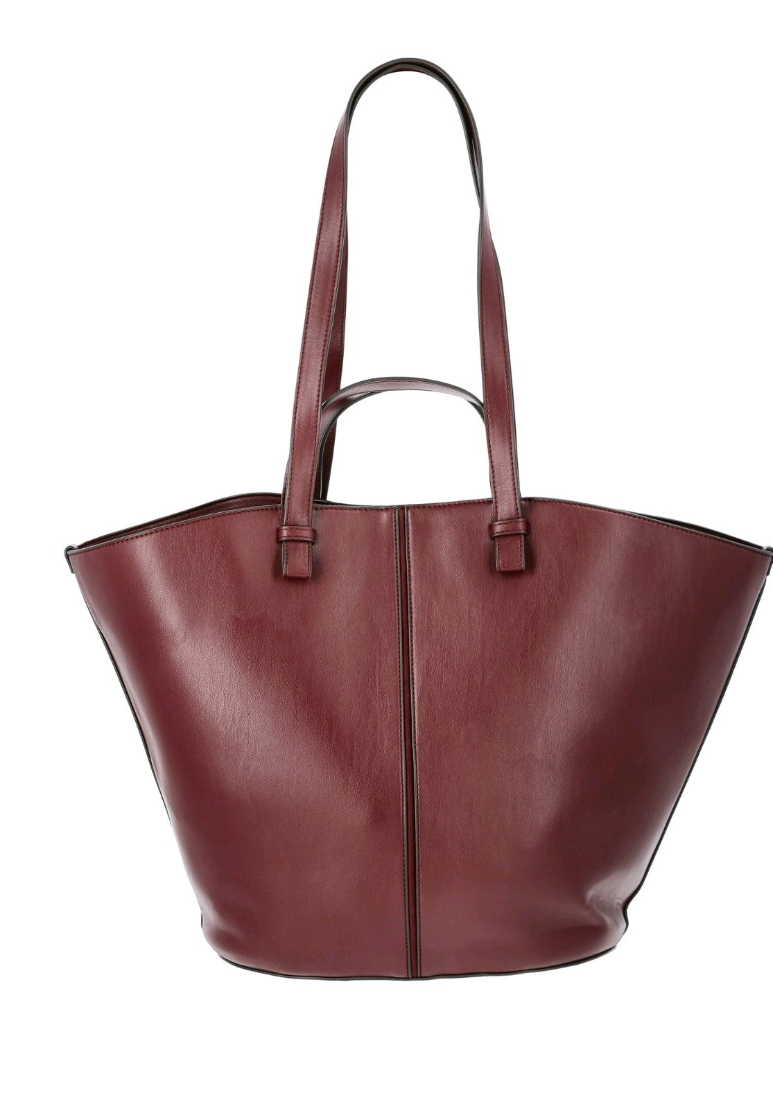 Women's Large Time And True Burgundy Tulip Tote New With Tags Magnetic Closure