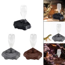 Automatic Water Dispenser Feeding Dish 400ml Capacity for Frogs Snake Turtle