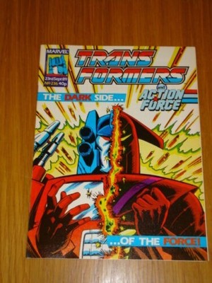 TRANSFORMERS BRITISH WEEKLY #236 MARVEL UK COMIC 1989