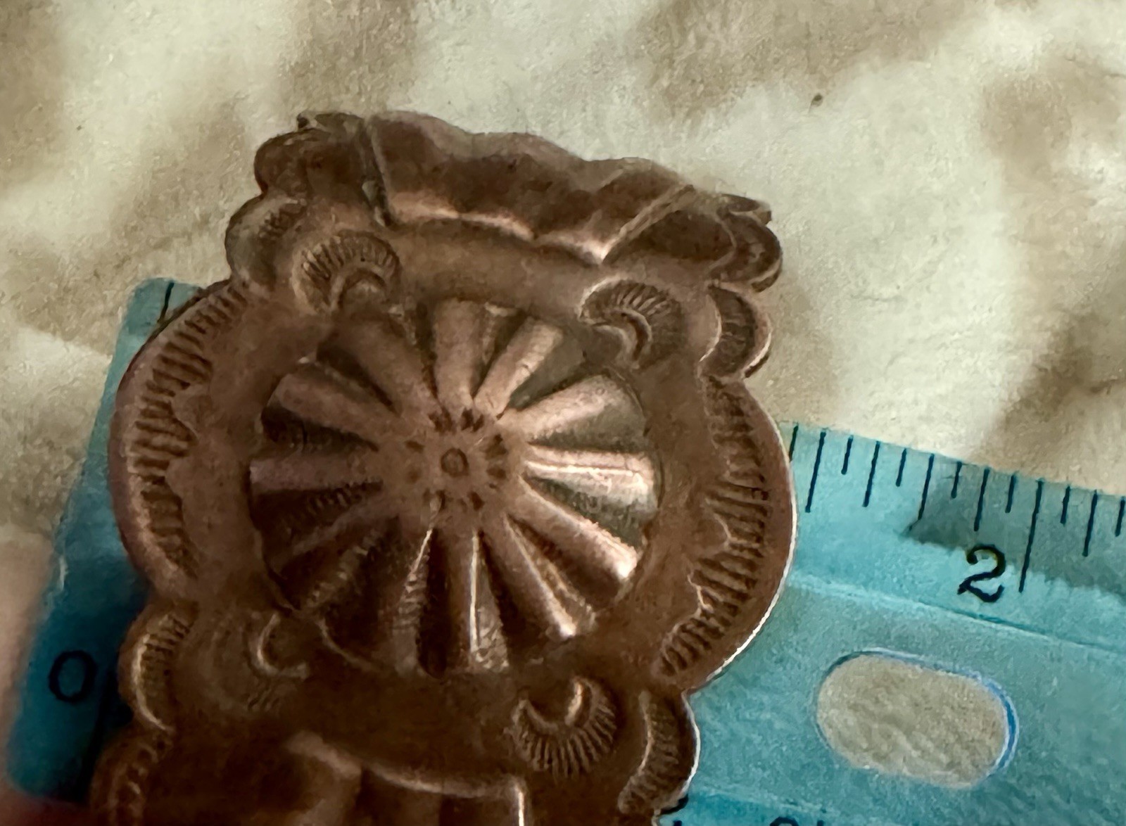 Native American Solid Copper Cuff Bracelet Vintag… - image 8