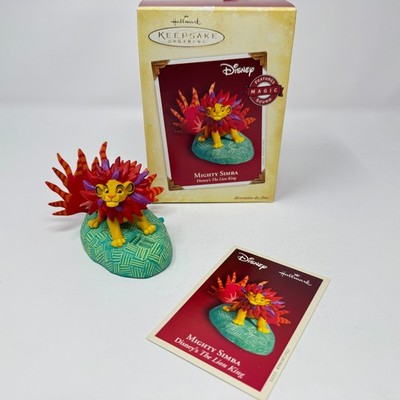 Hallmark 2005 Mighty Simba Disney Lion King Keepsake Ornament Magic Sound IOB