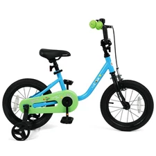 14-Inch Kids Bicycle with Adjustable Seat Front Handbrake & Coaster Brake