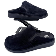 FitFlop Gen-FF Black Suede Elasticated Mule Clogs Women's Size US 9 EU 41