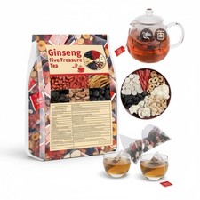 Ginseng Five Treasure Tea   75 Premium Tea Bags