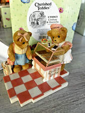 Cherished Teddies NIB Lindsay  Danielle 2006 Club Exclusive Chocolate Shoppe