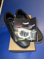 Zapatos con suela con luz LED negra para hombre con cargador nuevos en caja talla 42