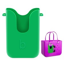 Silicone Phone Holder for Bogg Bags, Compatible Case Attachment, Green