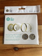 2016-2017 Farewell and Nations of the Crown Privy BU £1 One Pound 2 Coin Set
