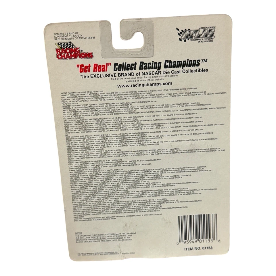 Joe Nemecheck #42 Racing Champions Chase Cars 1997 cromo serie 1:64 1319 Foto 2 de 2