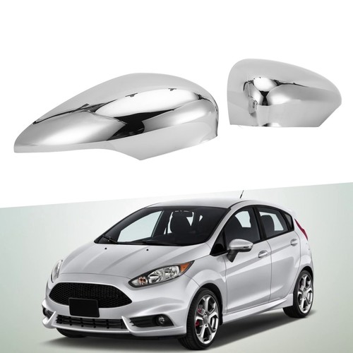 New 2pcs Side Door Rearview Mirror Cover Cap Silver Chrome 8A6117K747CA For - Picture 3 of 12
