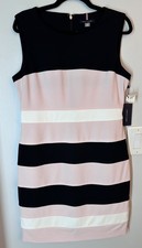 NWT Tommy Hilfiger Sleeveless Colorblock Striped Dress Size 12 Easter Spring