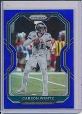 Carson Wentz 2020 Panini Prizm Retail Dark True Blue SSP  RARE