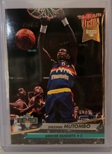 Fleer Ultra 1992-93 Dikembe Mutombo Top 20 Jammer #202 Denver Nuggets NBA Card