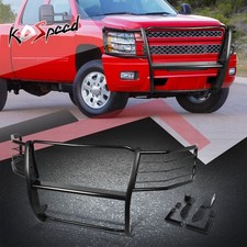 Black Front Bumper Brush Grille Guard For 11-14 Chevy Silverado 25003500 Hd
