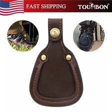 TOURBON Leather Gun Barrel Rest Shoes Toe Protector O/U Shotgun Holder Hunting