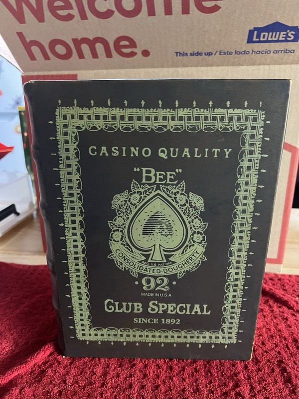 Bee Club Special No. 92 Back Poker Set Red and Blue Playing Cards with Case Box