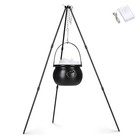 Halloween Witch Cauldron 31" Tripod Stand LED Light Halloween Decoration — photo 2