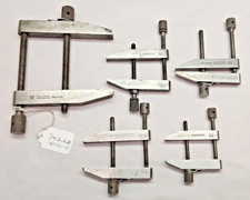 Machinist Parallel Clamps, Lot of (5) Brown & Sharpe Various Size Clamps, USA