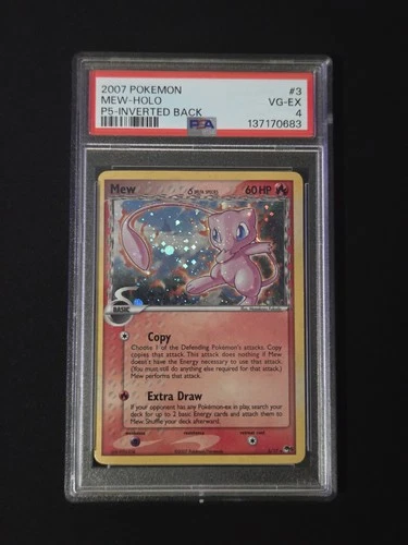 Mew Pop Series 5 Holo PSA 4